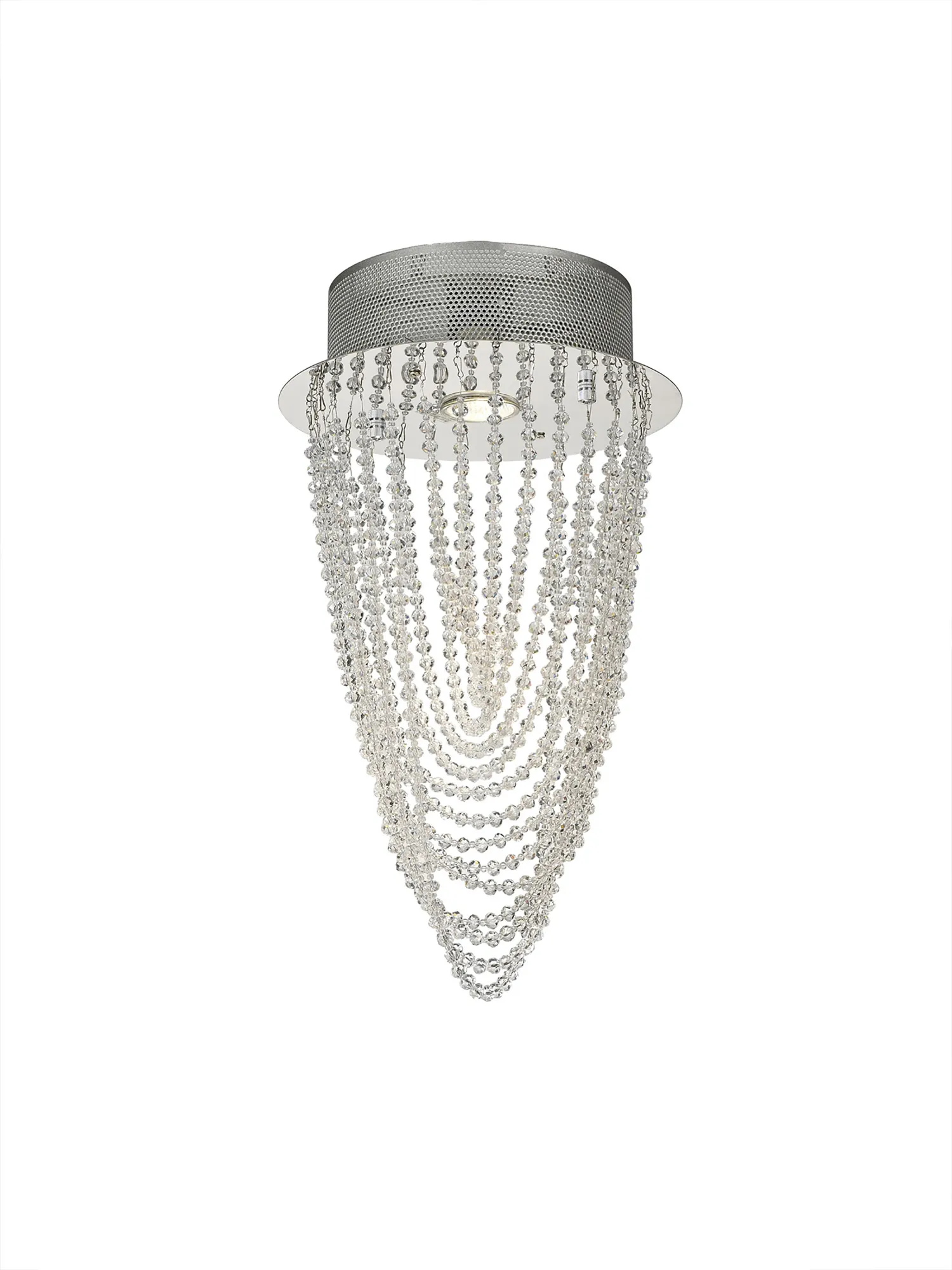 Camilla Crystal Ceiling Lights Diyas Flush Crystal Fittings